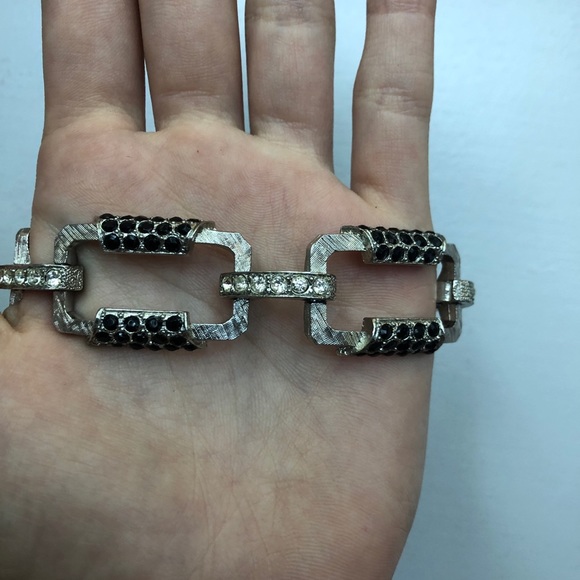 Vintage crystal link bracelet - Picture 5 of 6